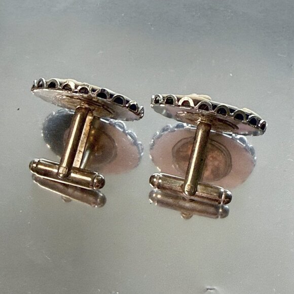 Vintage Cameo Goddess Mermaid Cufflinks - Picture 3 of 4